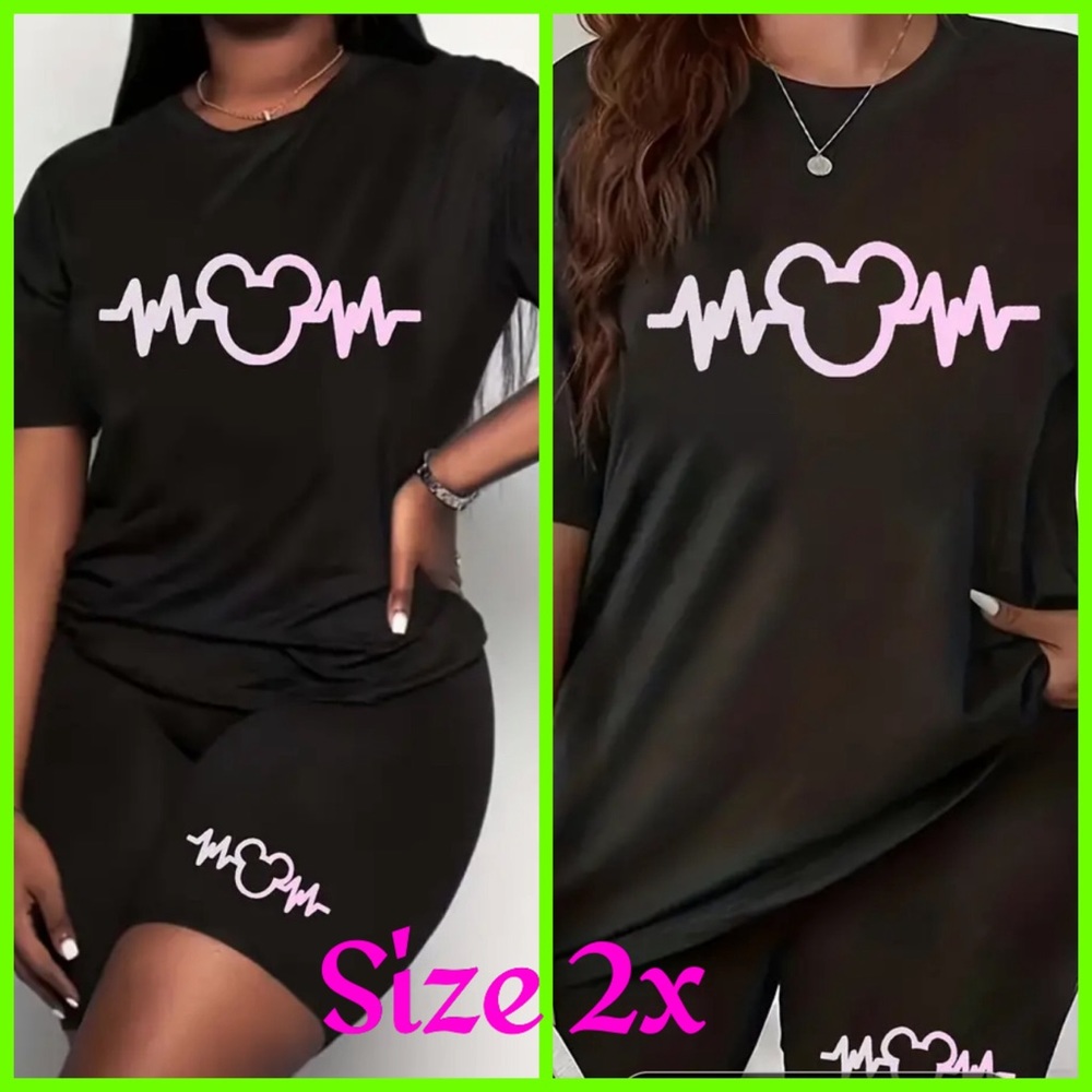 2 piece Minnie Mouse Heartbeat outfit